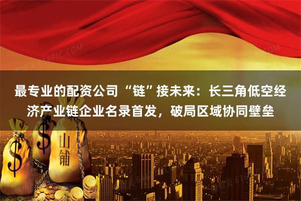 最专业的配资公司 “链”接未来：长三角低空经济产业链企业名录首发，破局区域协同壁垒